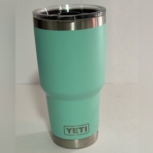 Yeti 30 oz Rambler W/ Clear Magnaslide Lid Teal New